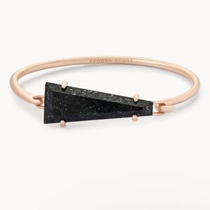 Collins cuff bracelet in rose gold and black magnetite